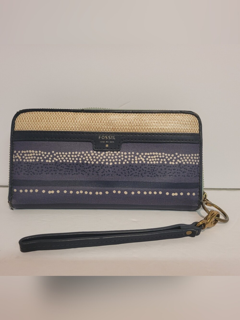 Fossil Canvas Coated Wallet Wristlet